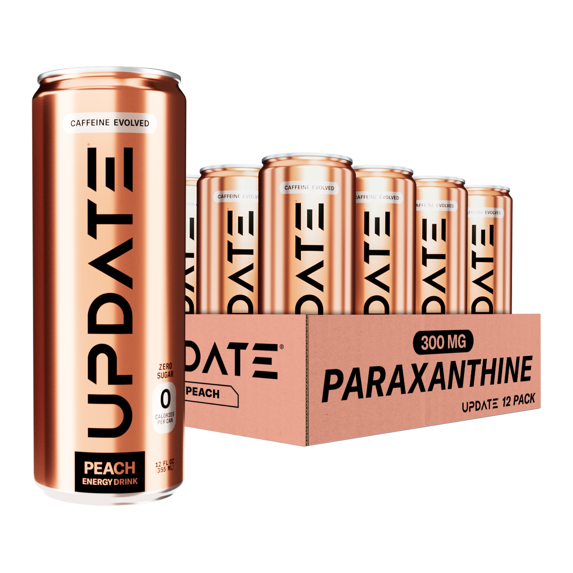 UPDATE Caffeine-free Energy Drink - Peach Flavor - Optimal Energy and